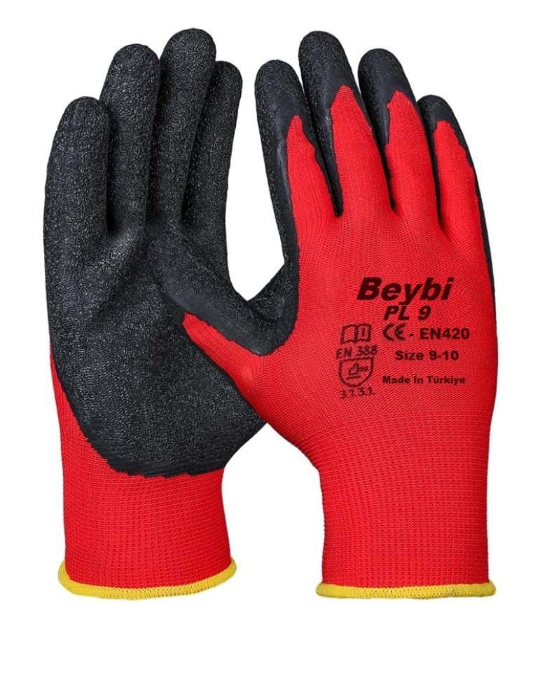 BEYBİ PL9 KIRMIZI SİYAH ELDİVEN 